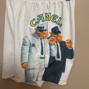 Vintage 1990s Camel White Women's Shorts | Knit | One Size Fits All